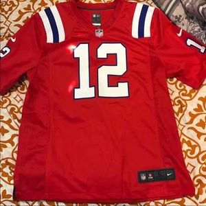Tom Brady New England Patriots Red NFL jersey